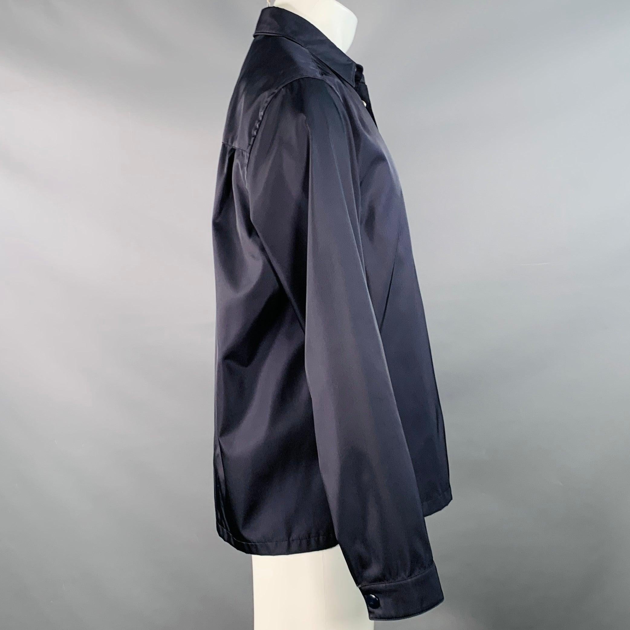 Nero PRADA RE-NYLON - Giacca in poliammide con una sola tasca e Prada - Taglia S in vendita
