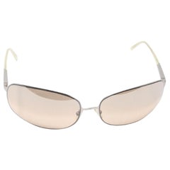 Prada Rectangular Sport SPR 50E Large Metal Sunglasses
