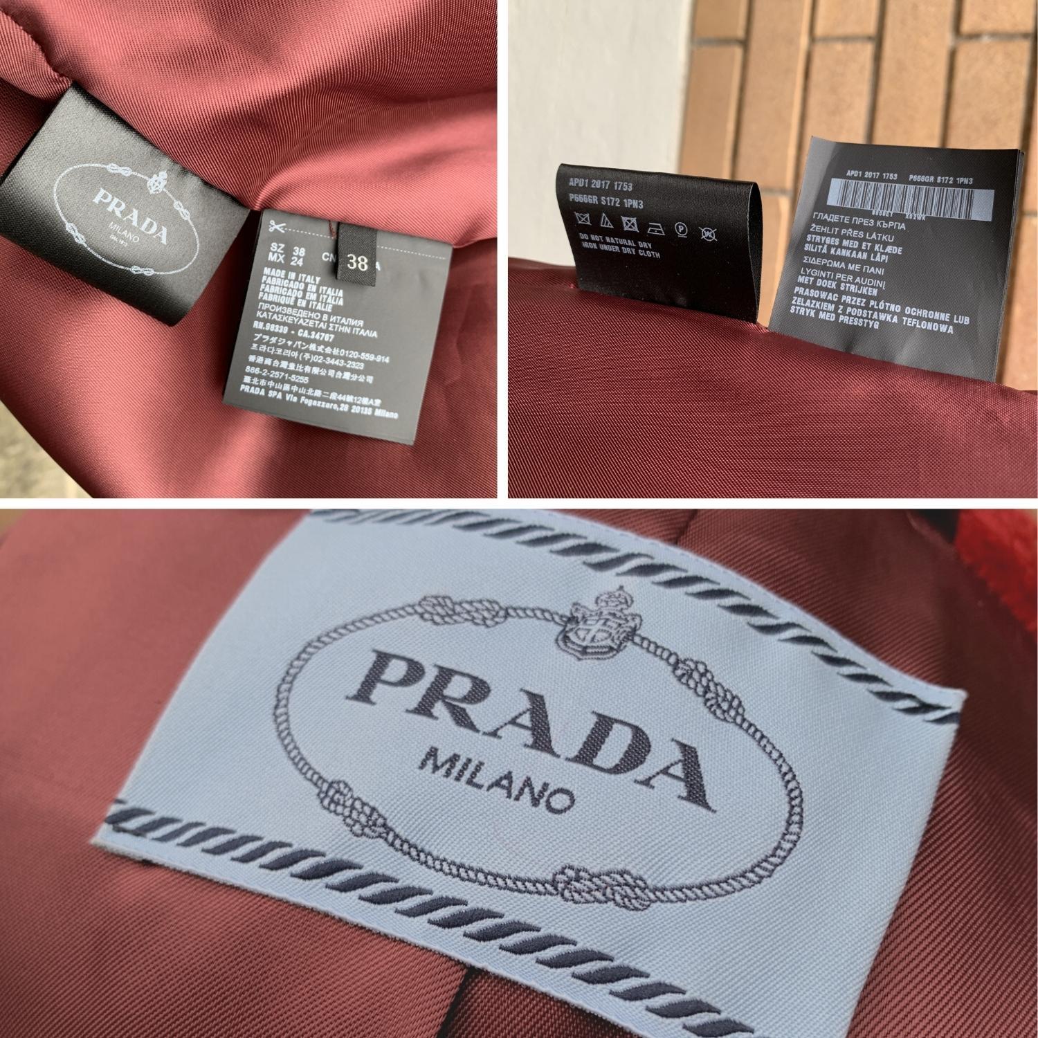 prada red logo jacket