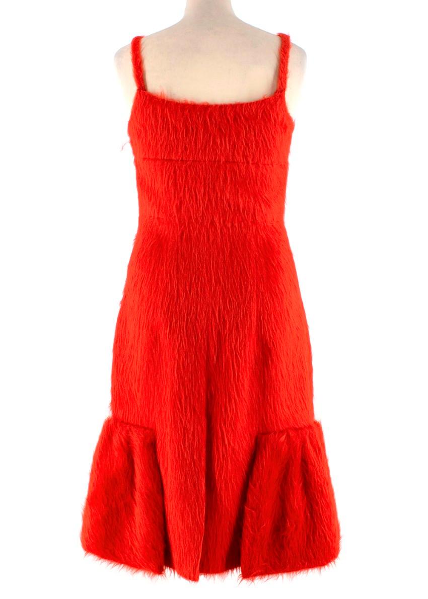 prada red dress