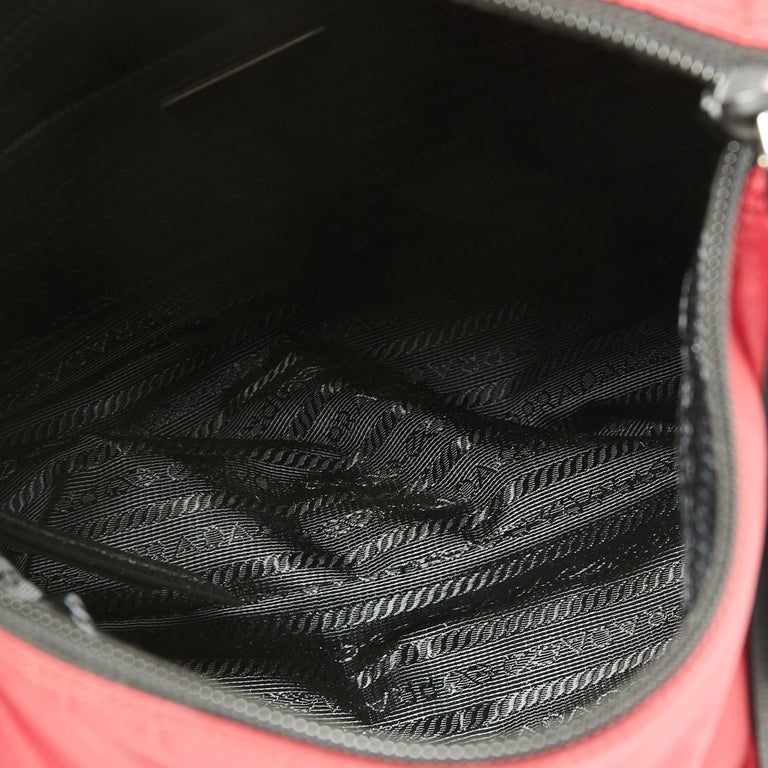 Prada - Black Nylon & Leather Studded Vela Crossbody Bag – Current Boutique