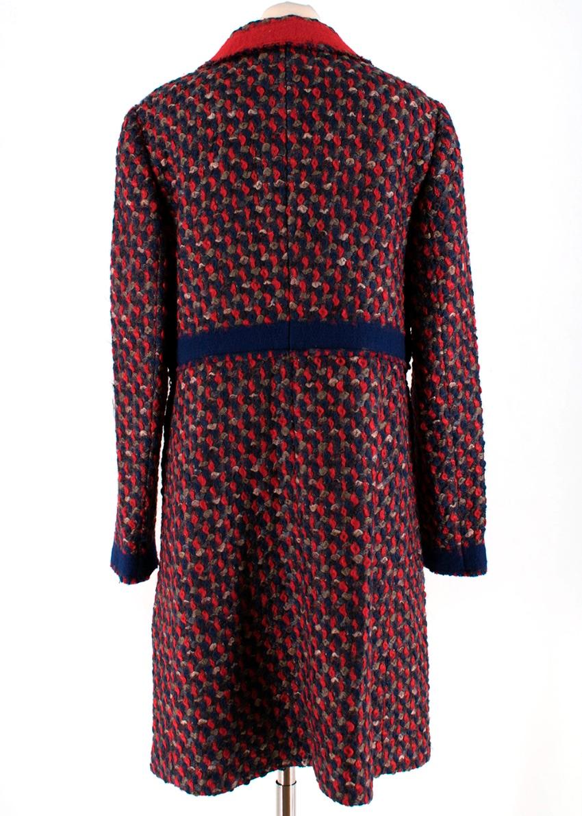 prada tweed coat