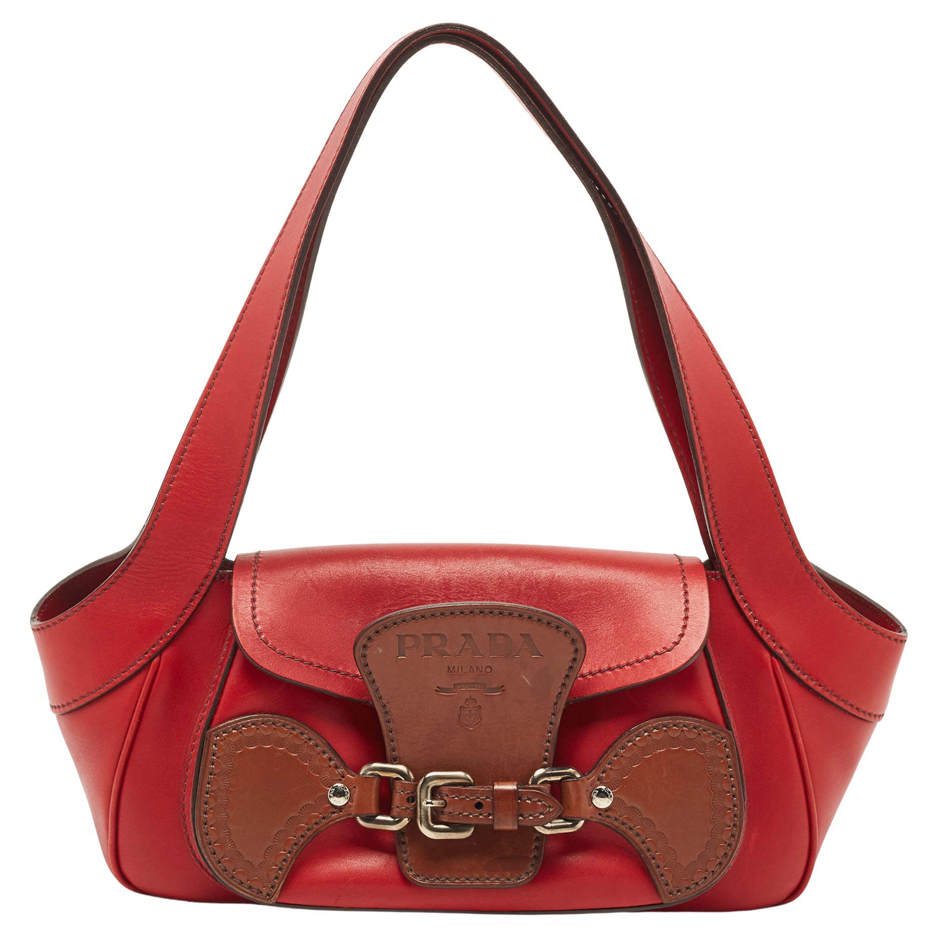 Prada Odette Top Handle Bag Saffiano Leather Small at 1stDibs