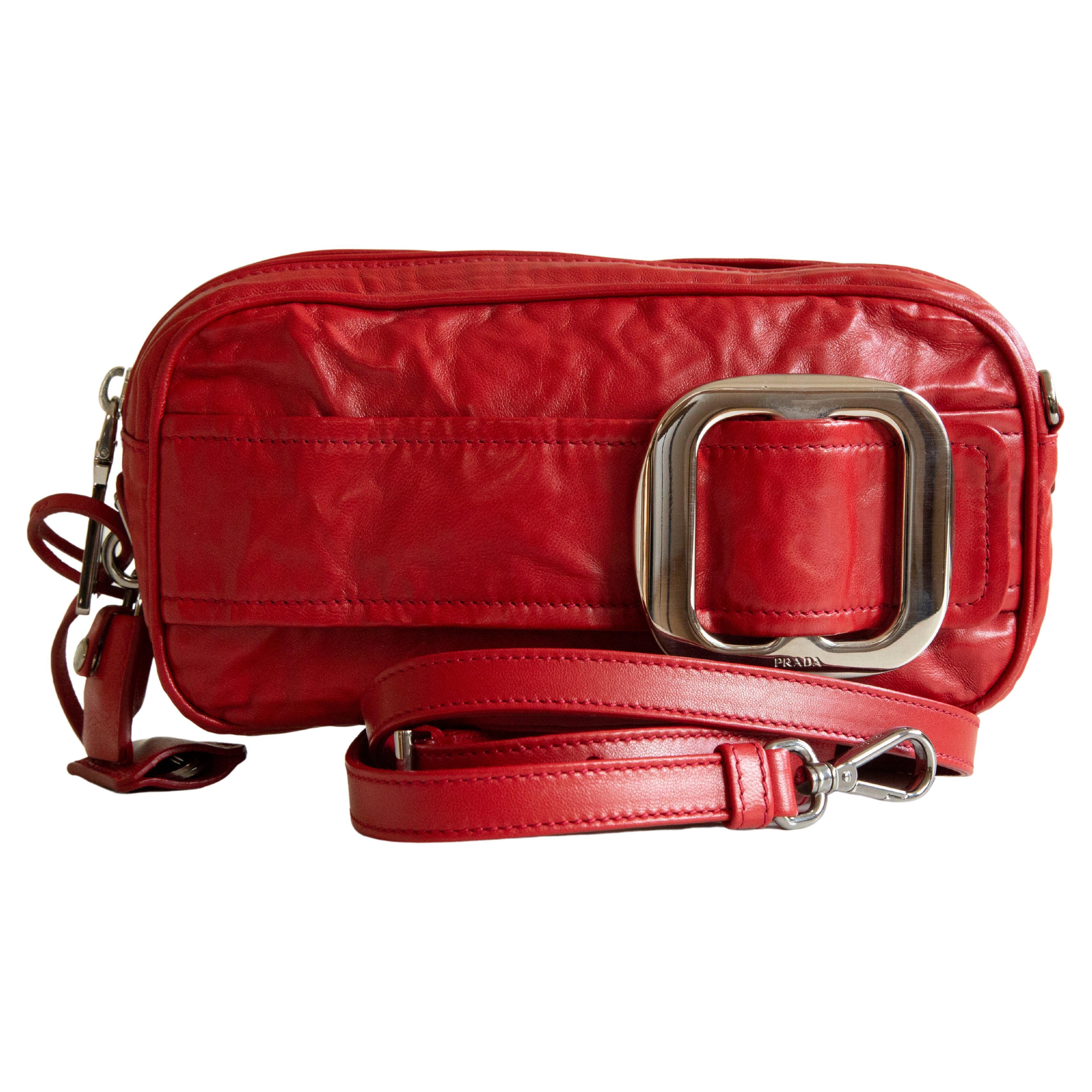 Prada Double Zip Camera Bag Vitello Phenix Medium at 1stDibs prada