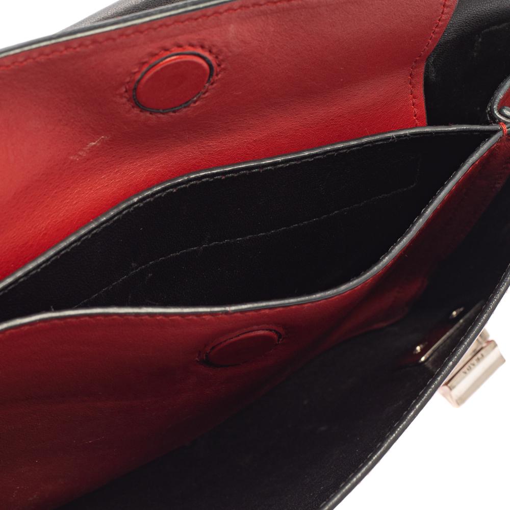 Prada Red Leather Double Shoulder Bag 5