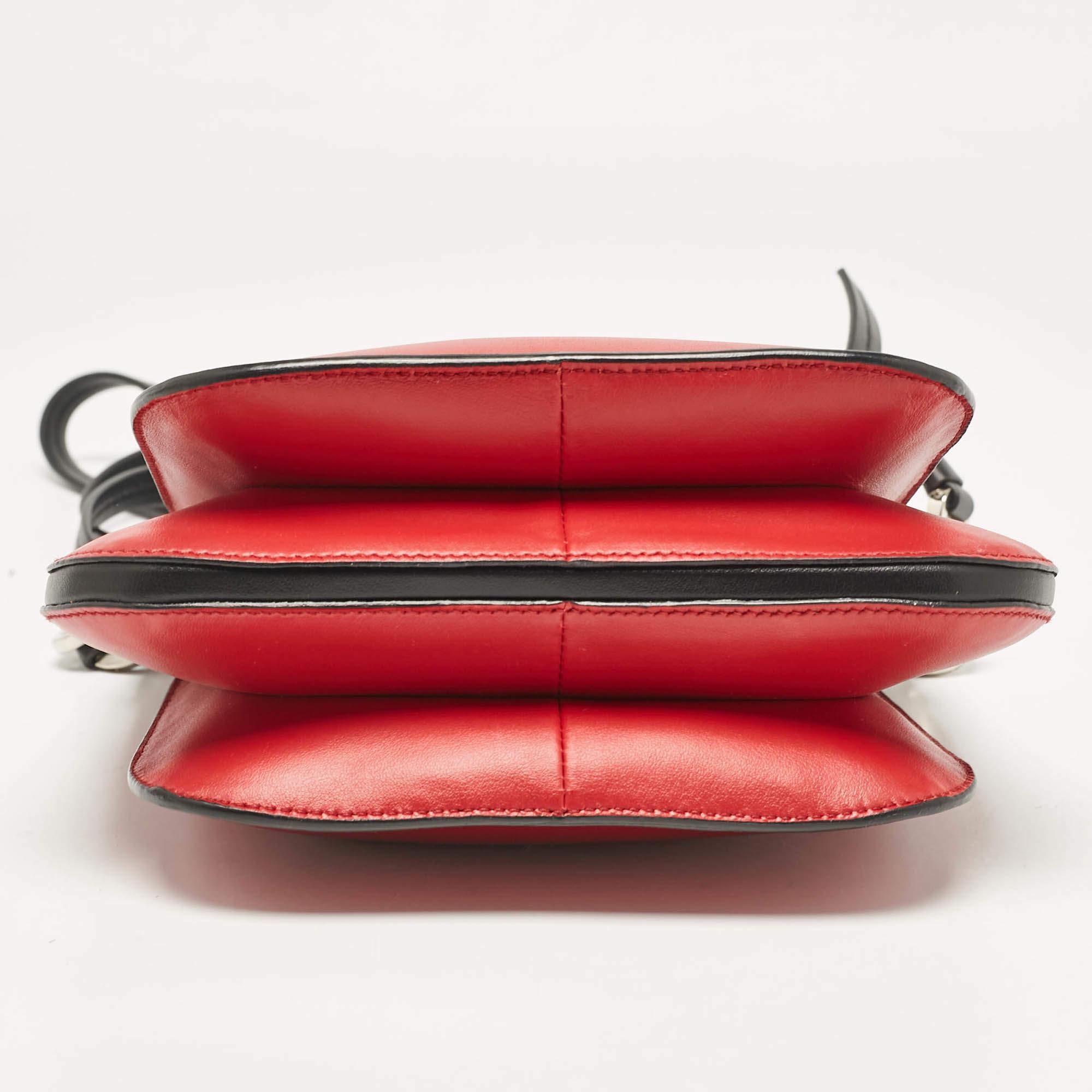 Prada Red Leather Mini Margit Hobo For Sale 3