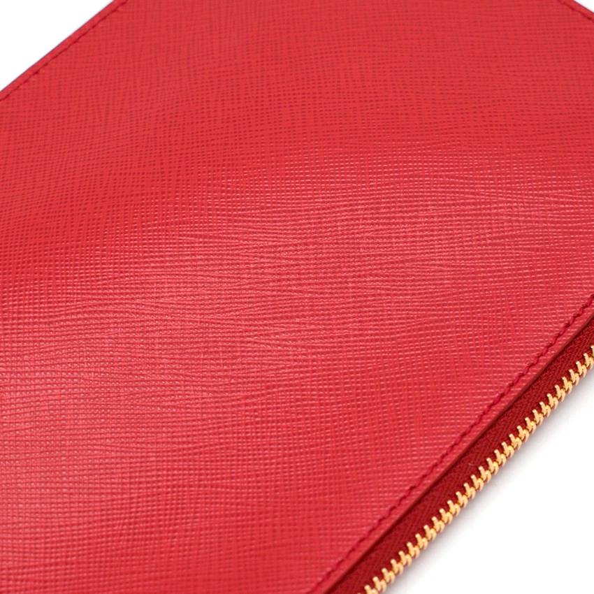 Women's Prada Red Leather Pouch
