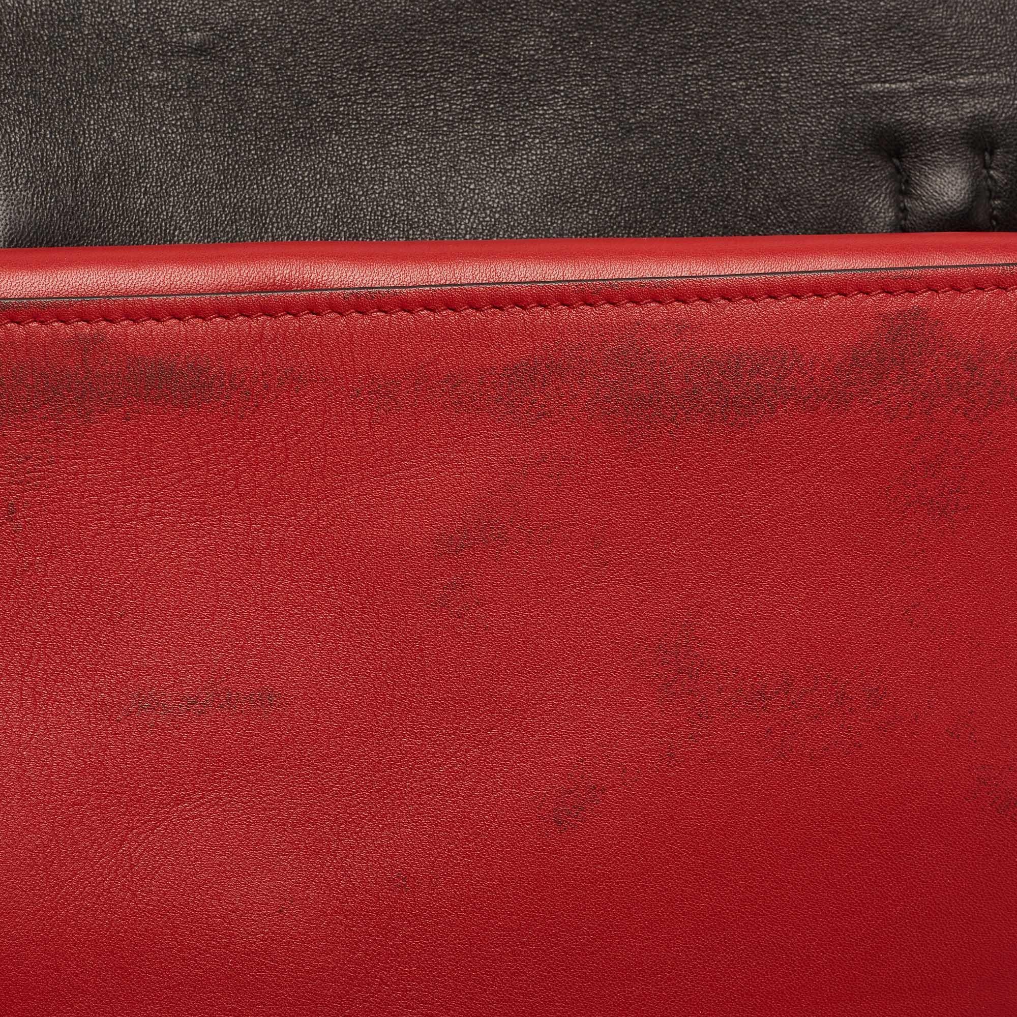 Prada Red Leather Top Handle Bag 6
