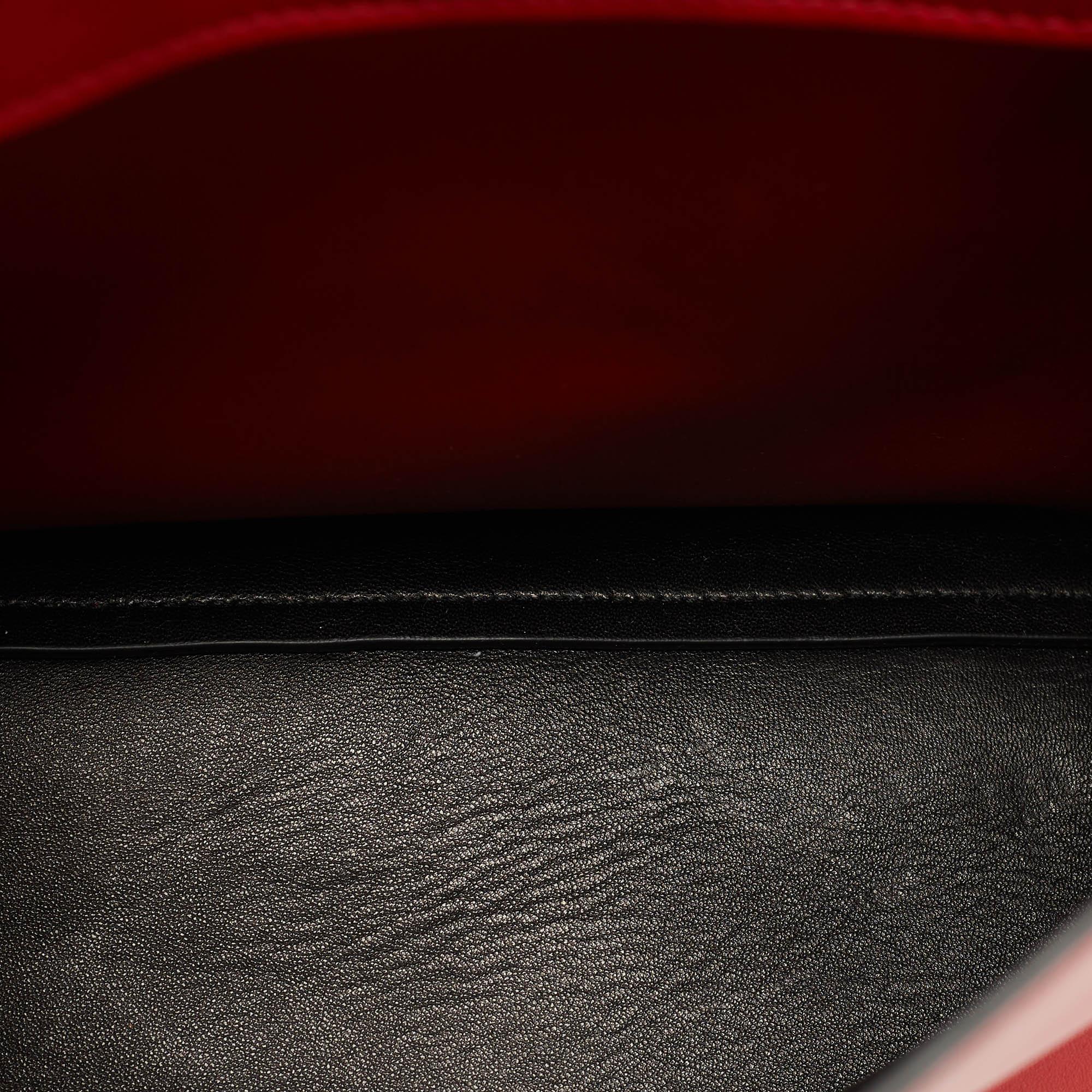 Prada Red Leather Top Handle Bag 7