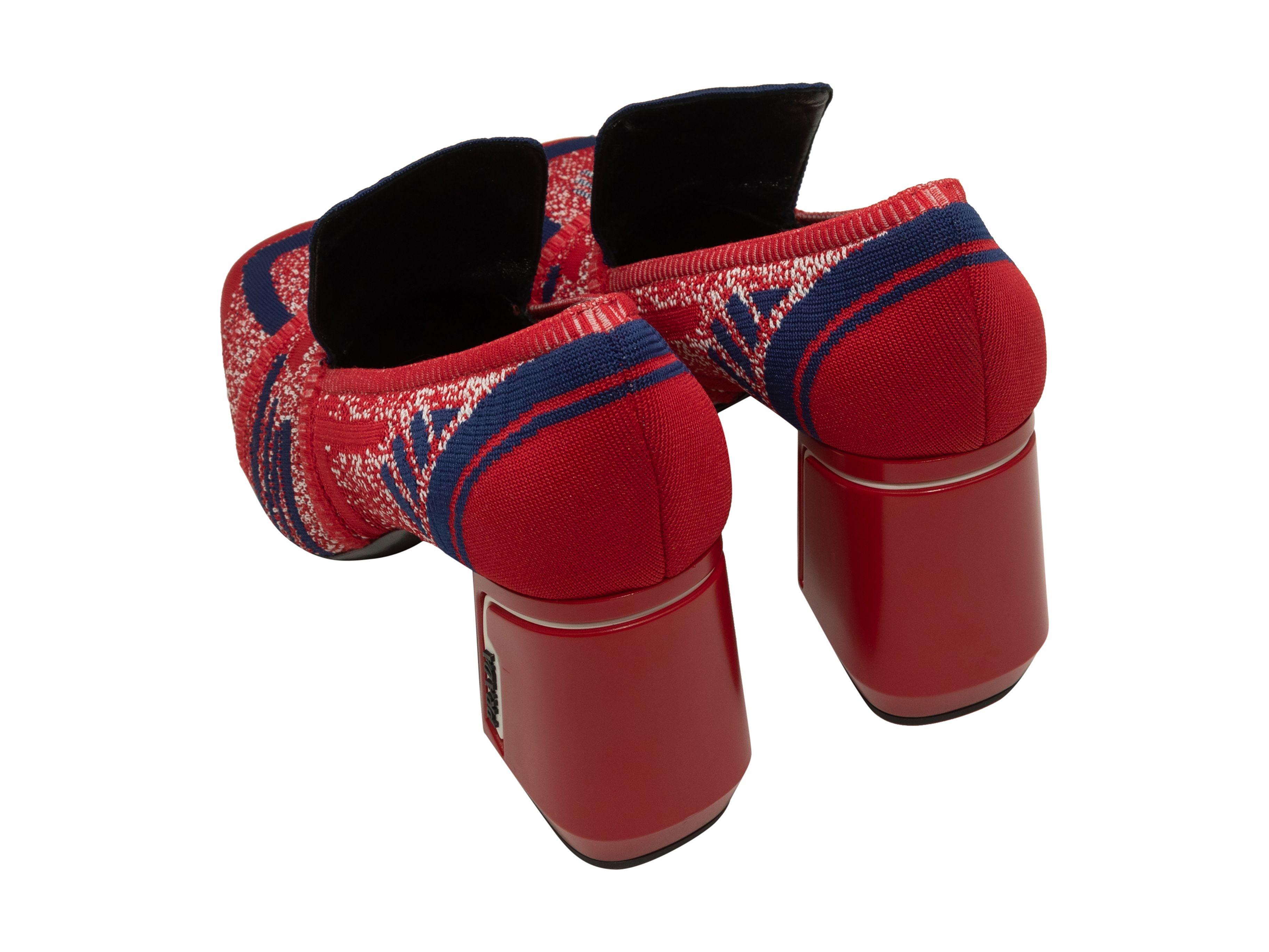 prada high heel loafers