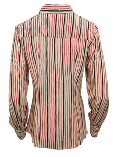 Prada Red/Navy Striped Blouse