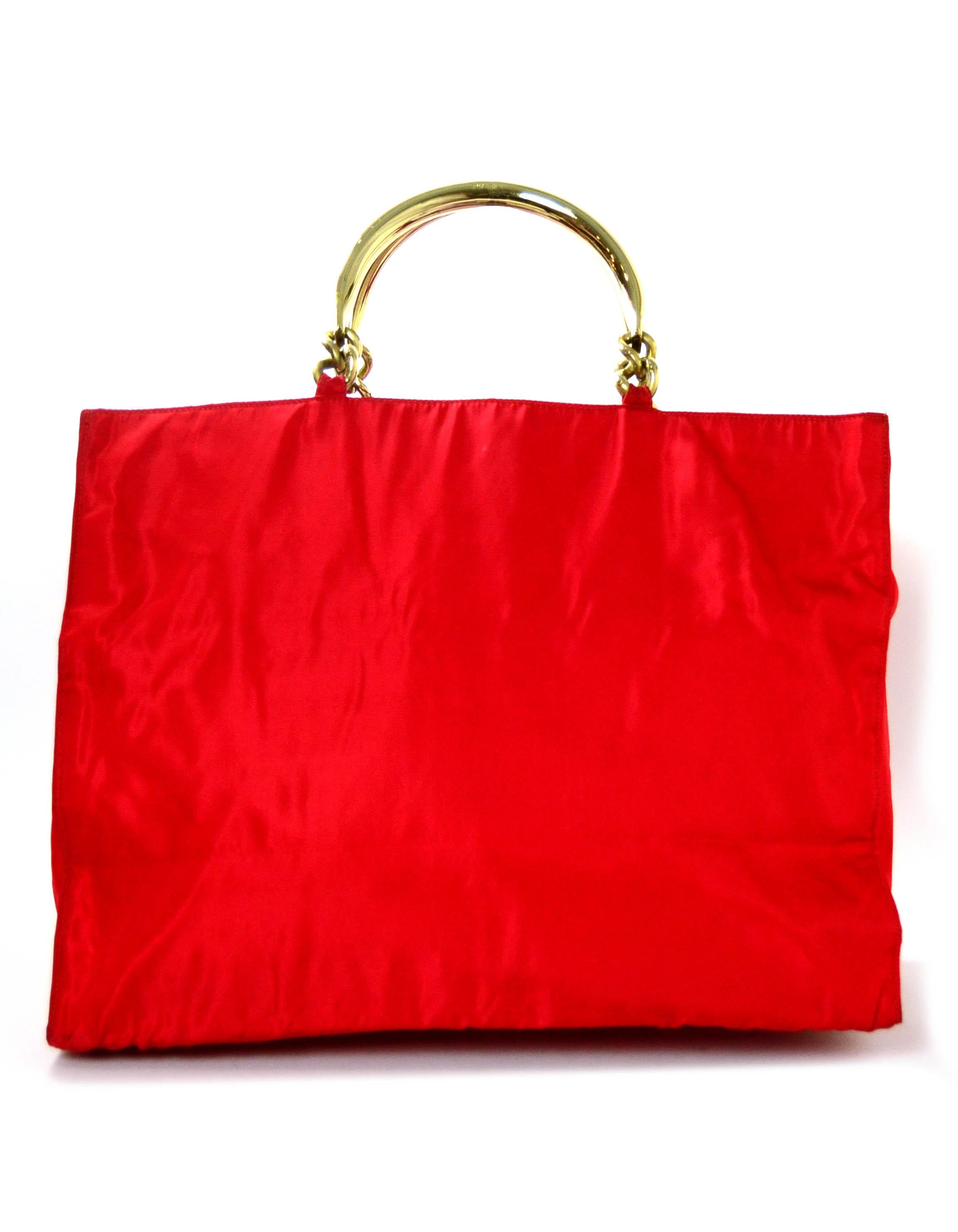 tote bag with metal handles