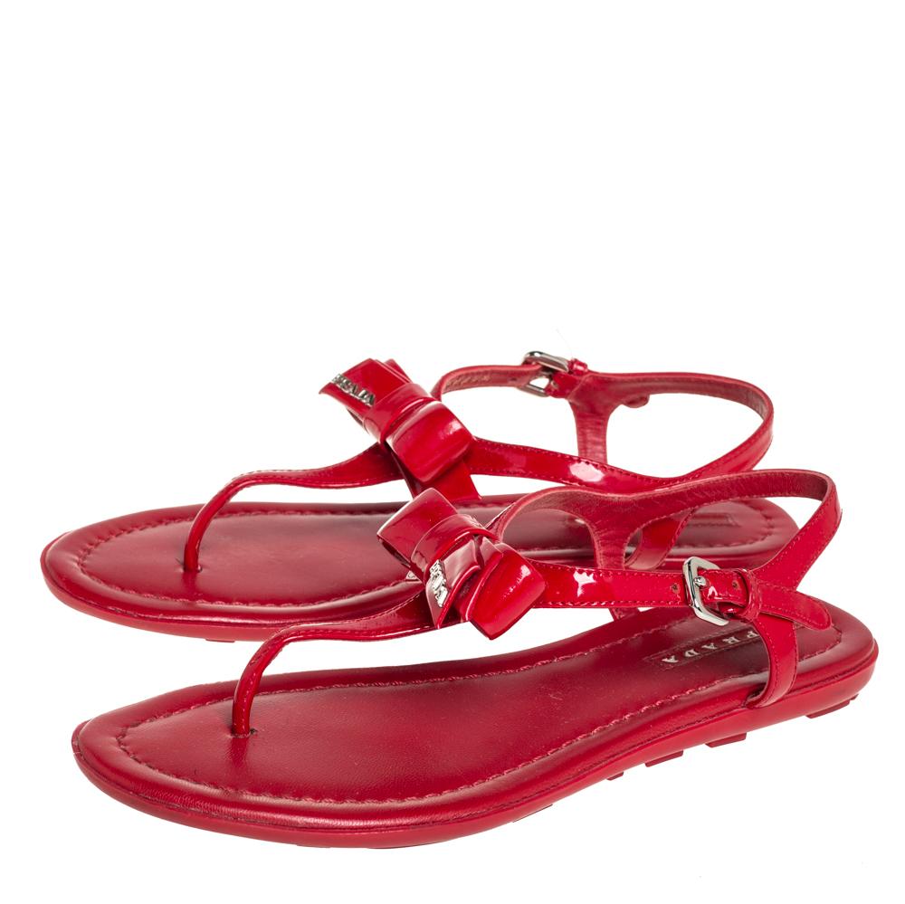 prada bow sandals