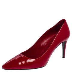 Prada Red Patent Leather Pumps Size 38
