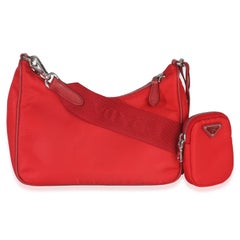 Prada Red Re-Nylon Re-Edition 2005 Hobo