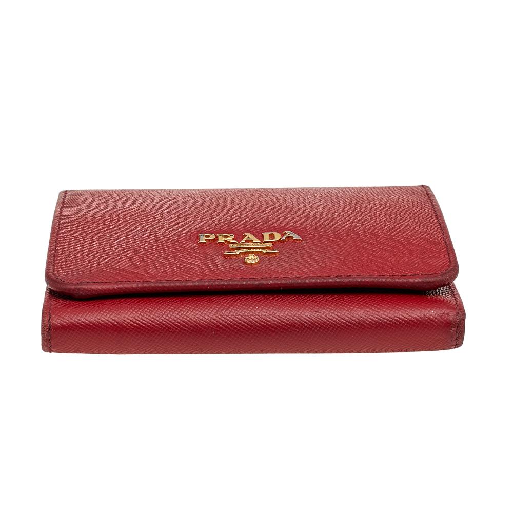red prada wallet