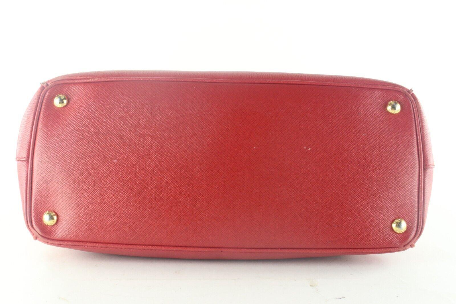 Prada Red Saffiano Luxe Tote 3PR105K For Sale 7