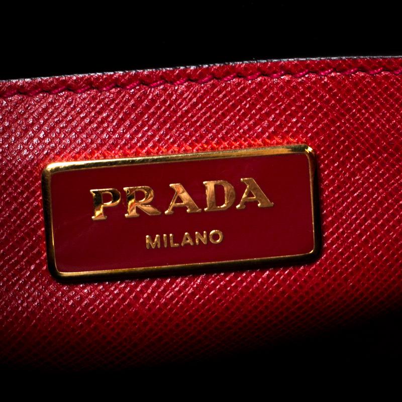 Prada Red Saffiano Soft Leather Tote 6