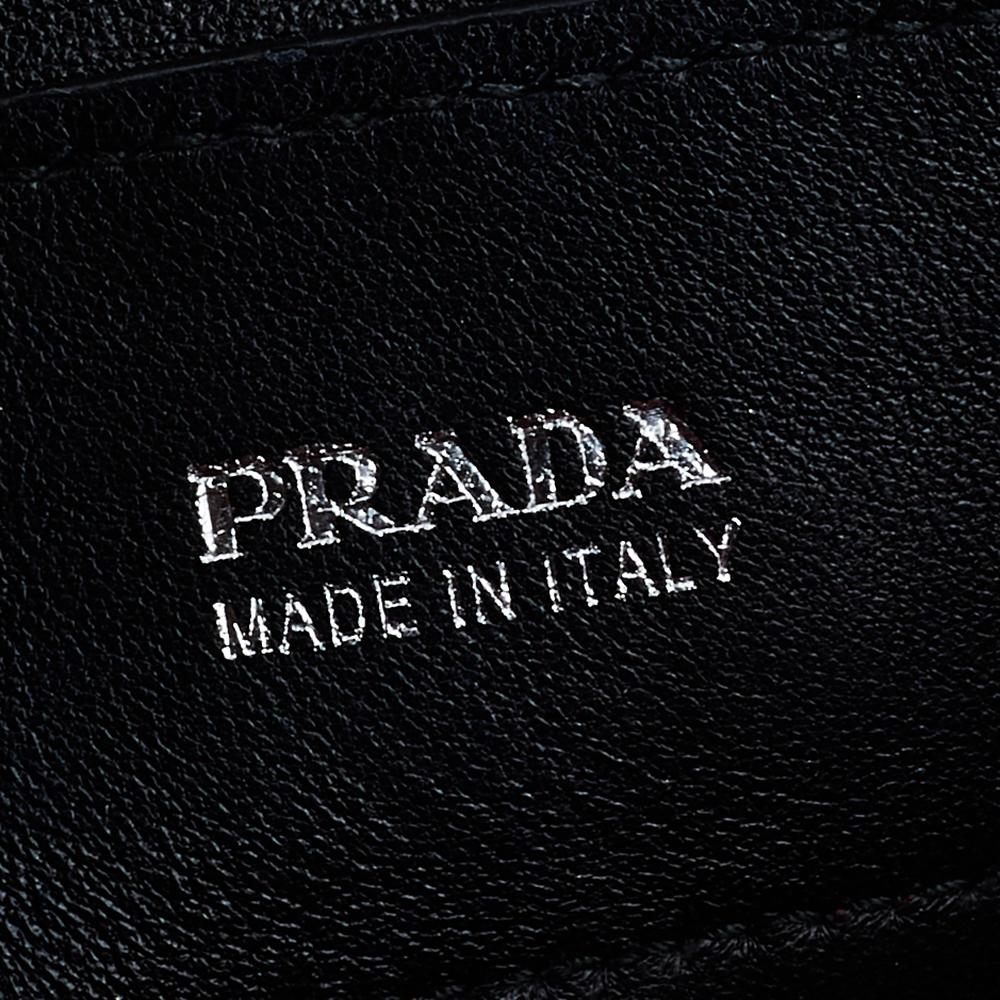 Women's Prada Red Saffiano Turnlock Chain Shoulder Bag