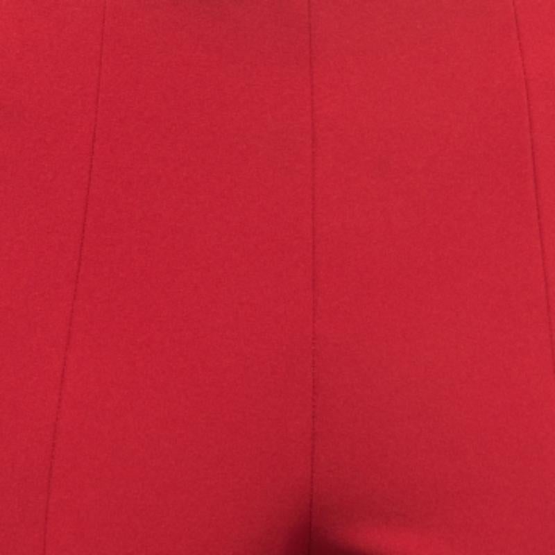 Prada Rote Stretch-Strickhose mit konisch zulaufendem Bein M im Angebot 2