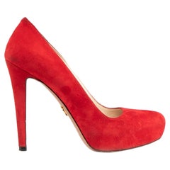Escarpins compensés Prada rouges taille IT 36,5