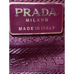 Prada Red Tessuto Nylon and Python Snakeskin Small Beaded Bucket 3PRA925