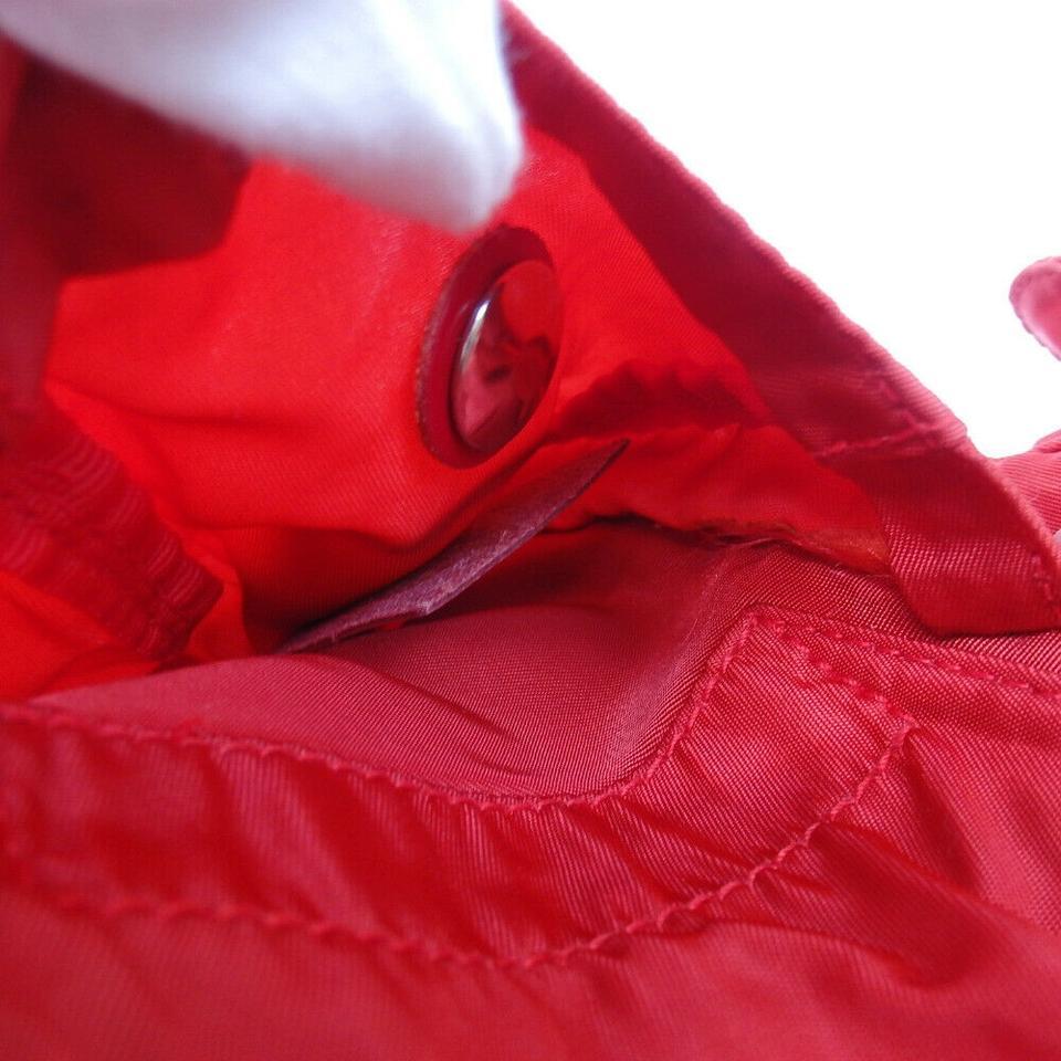 Prada Red Twin Pocket Backpack Tessuto Bookbag 858404 5