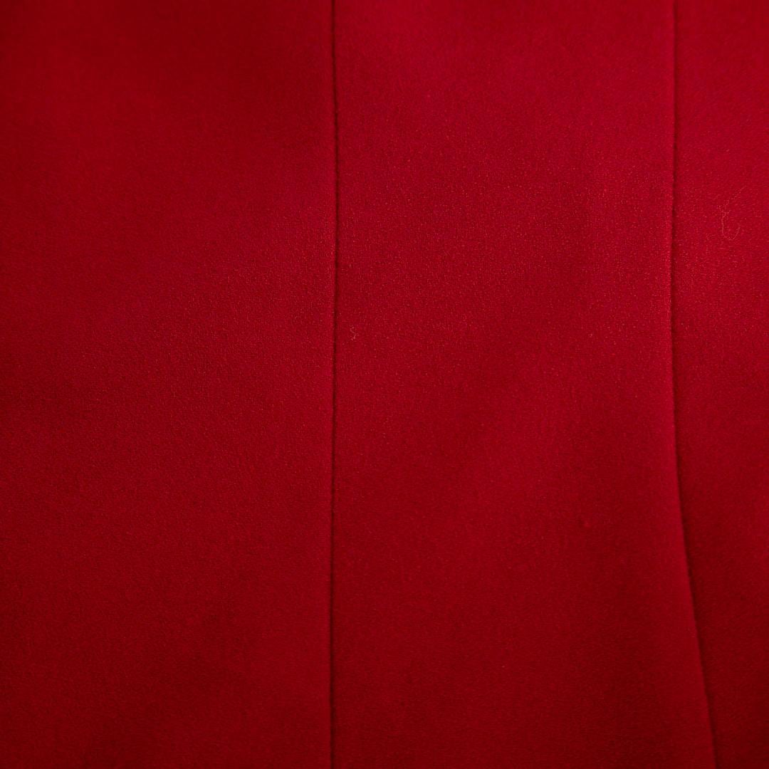 Women's Prada Red V-Neck Midi Dress Size M