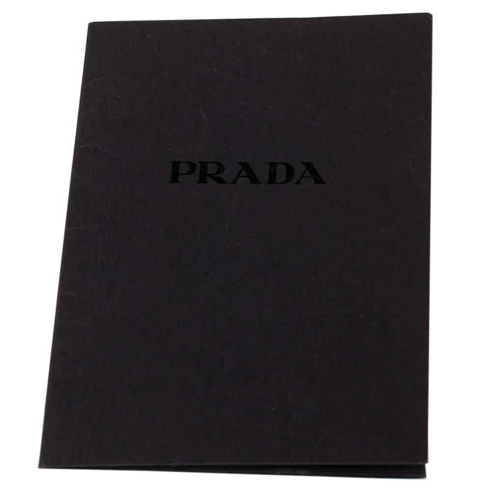 Prada Rot/Weiß Vernice Saffiano Lackleder Blume Bauletto Tasche 2