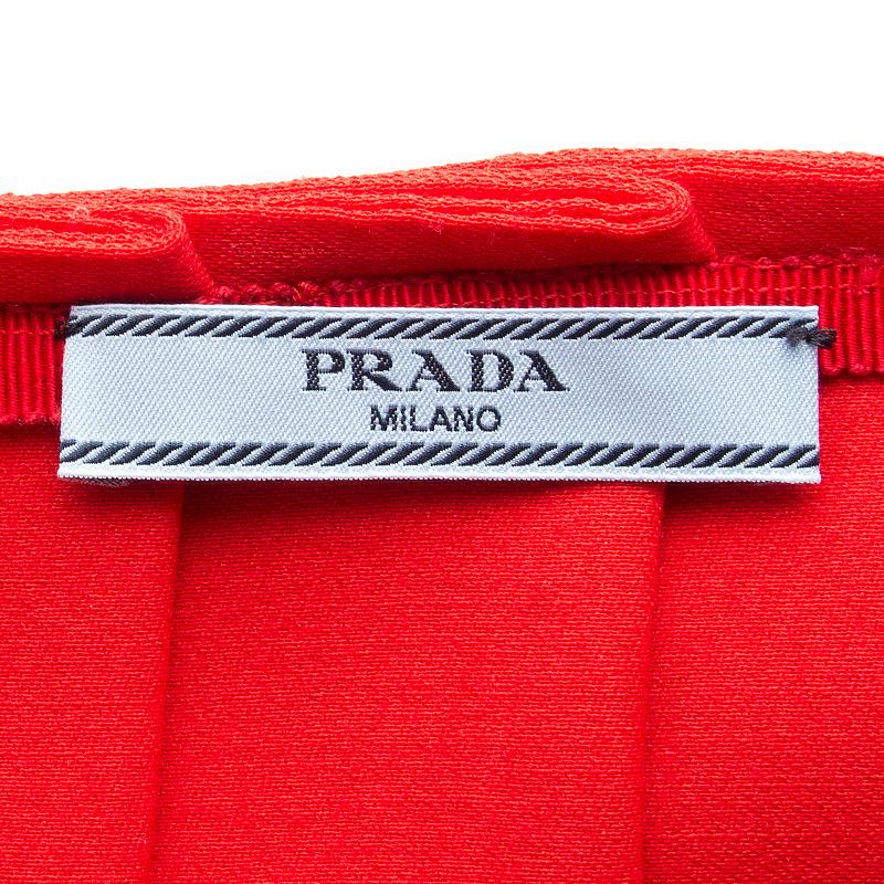 red wool skirt