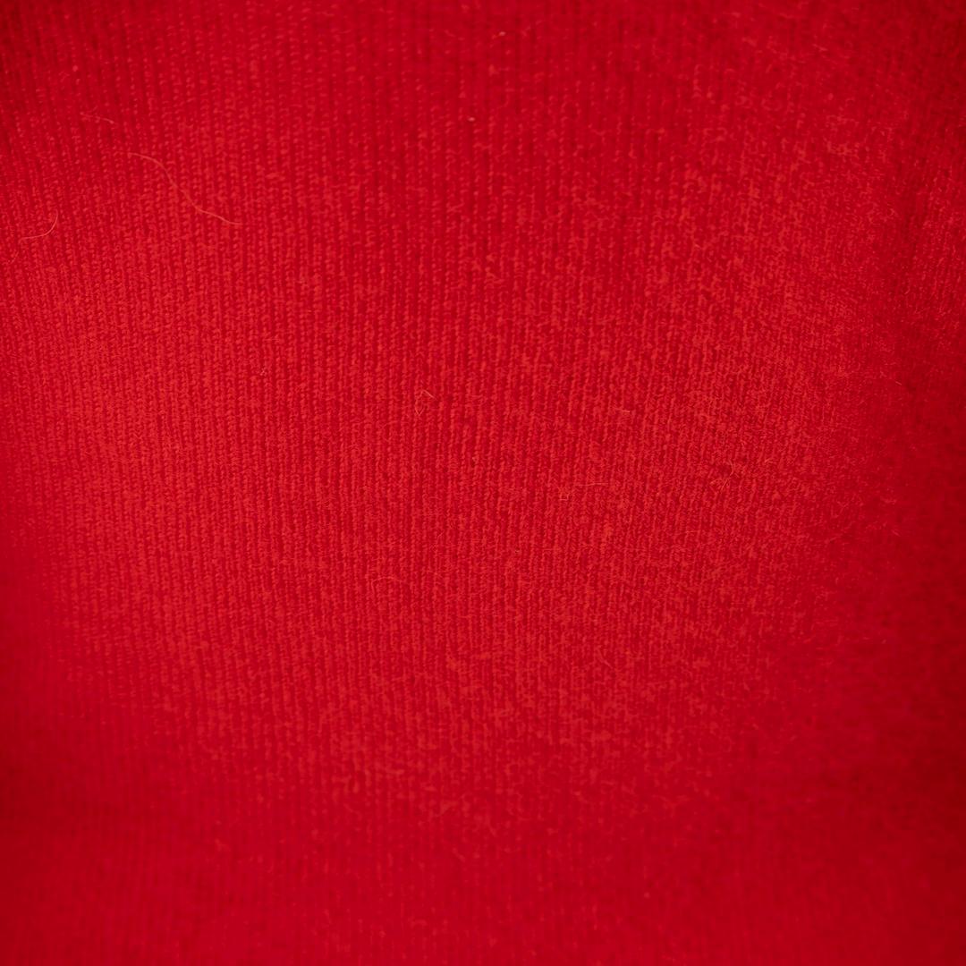 Prada - Pull en laine fine tricotée rouge, taille M Bon état - En vente à London, GB