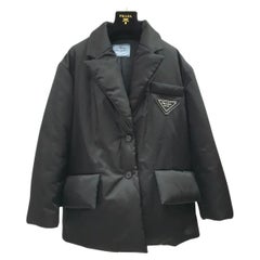  Prada Reissue Nylon Belted Puffer Blazer Jacket 