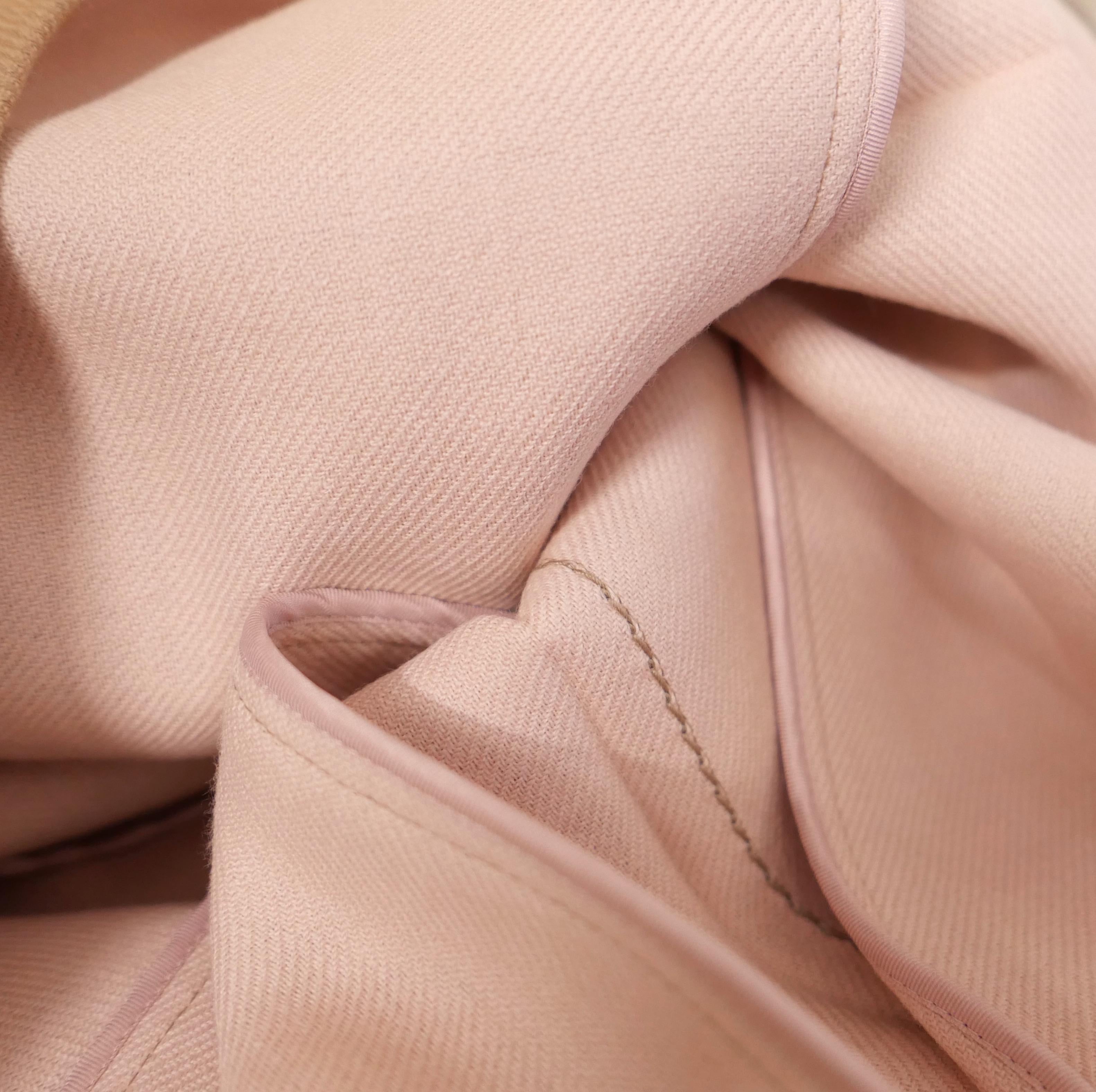 Prada Resort 2015 Jupe évasée en laine camel Pour femmes en vente