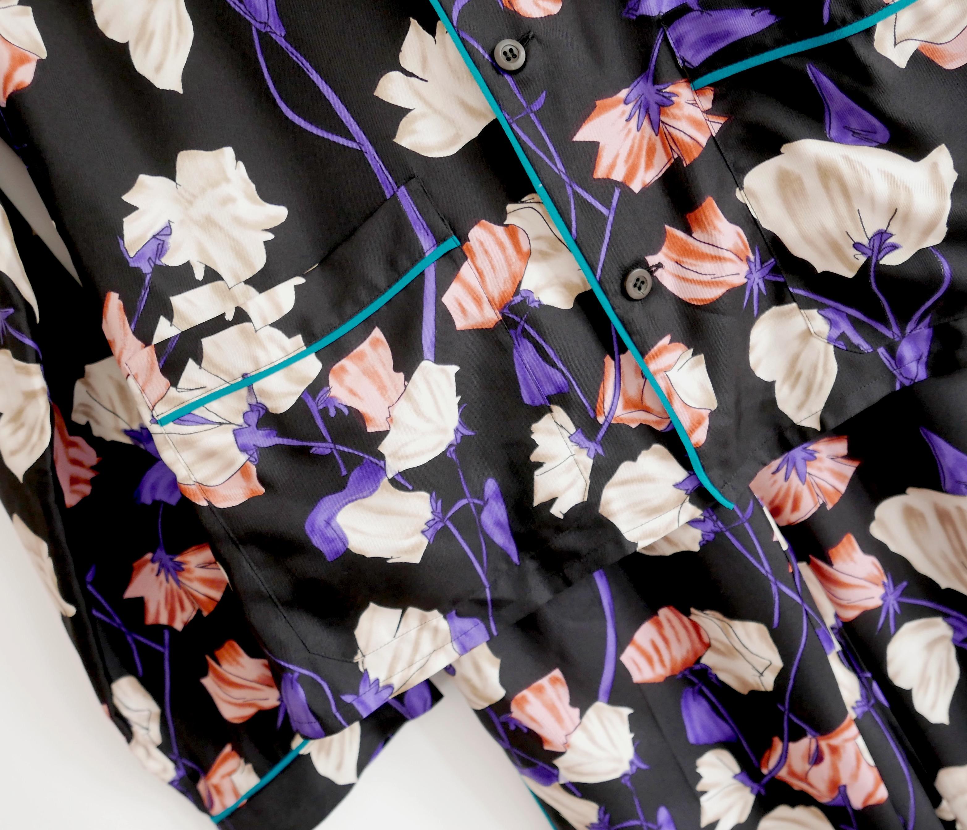 Black Prada Resort 2008 Silk Lounge Pajamas Pyjamas