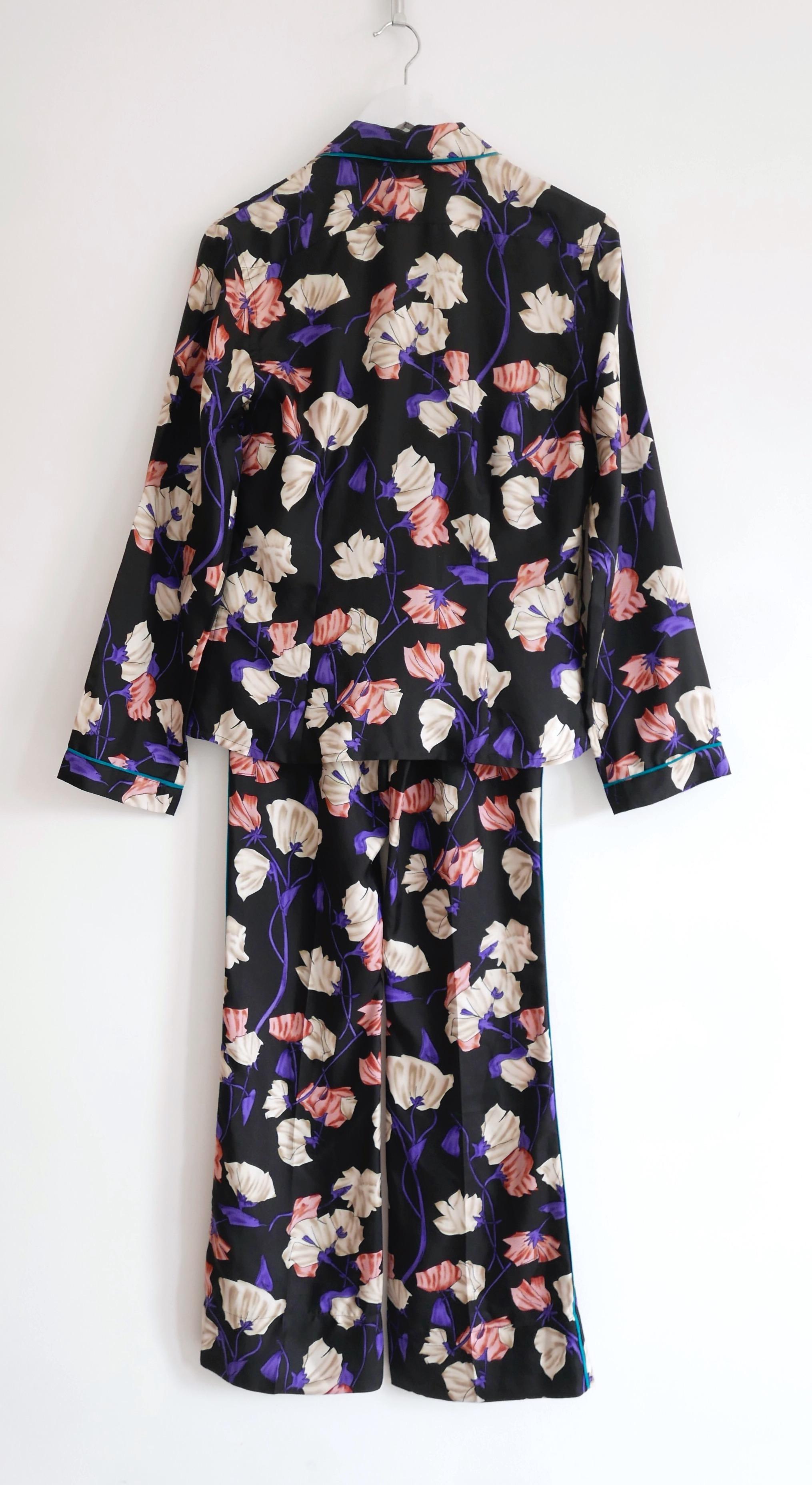 Women's Prada Resort 2008 Silk Lounge Pajamas Pyjamas