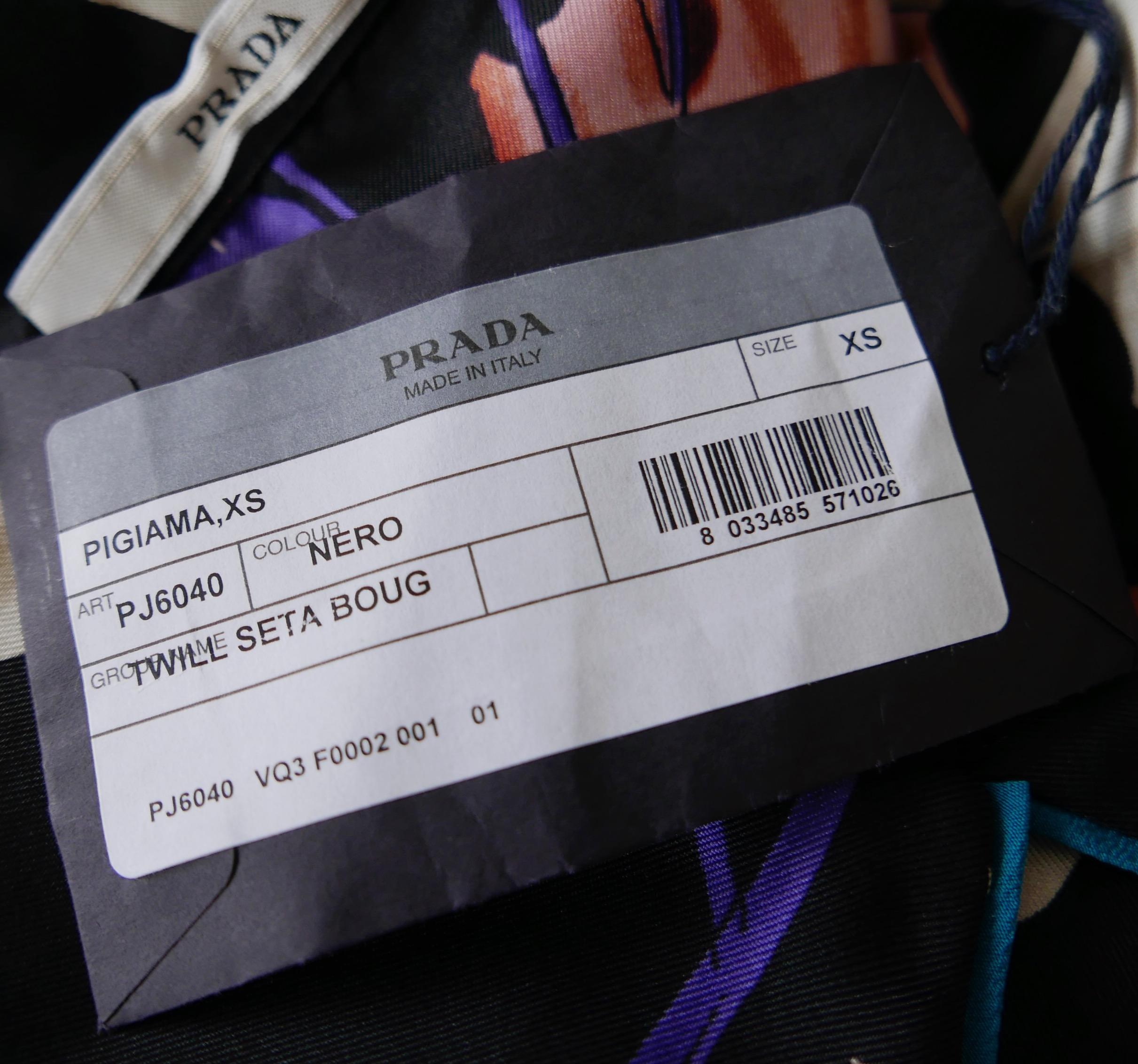 Prada Resort 2008 Silk Lounge Pajamas Pyjamas 4