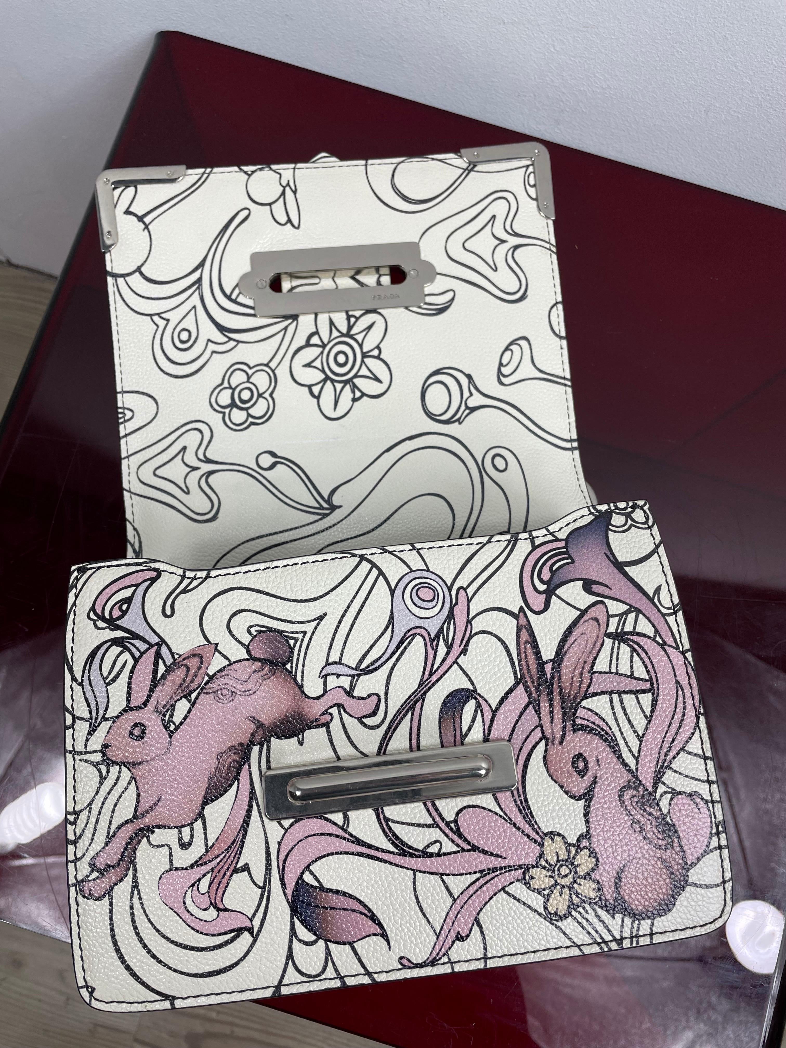 Prada Resort 2018 Glace Rabbit cahier bag 1