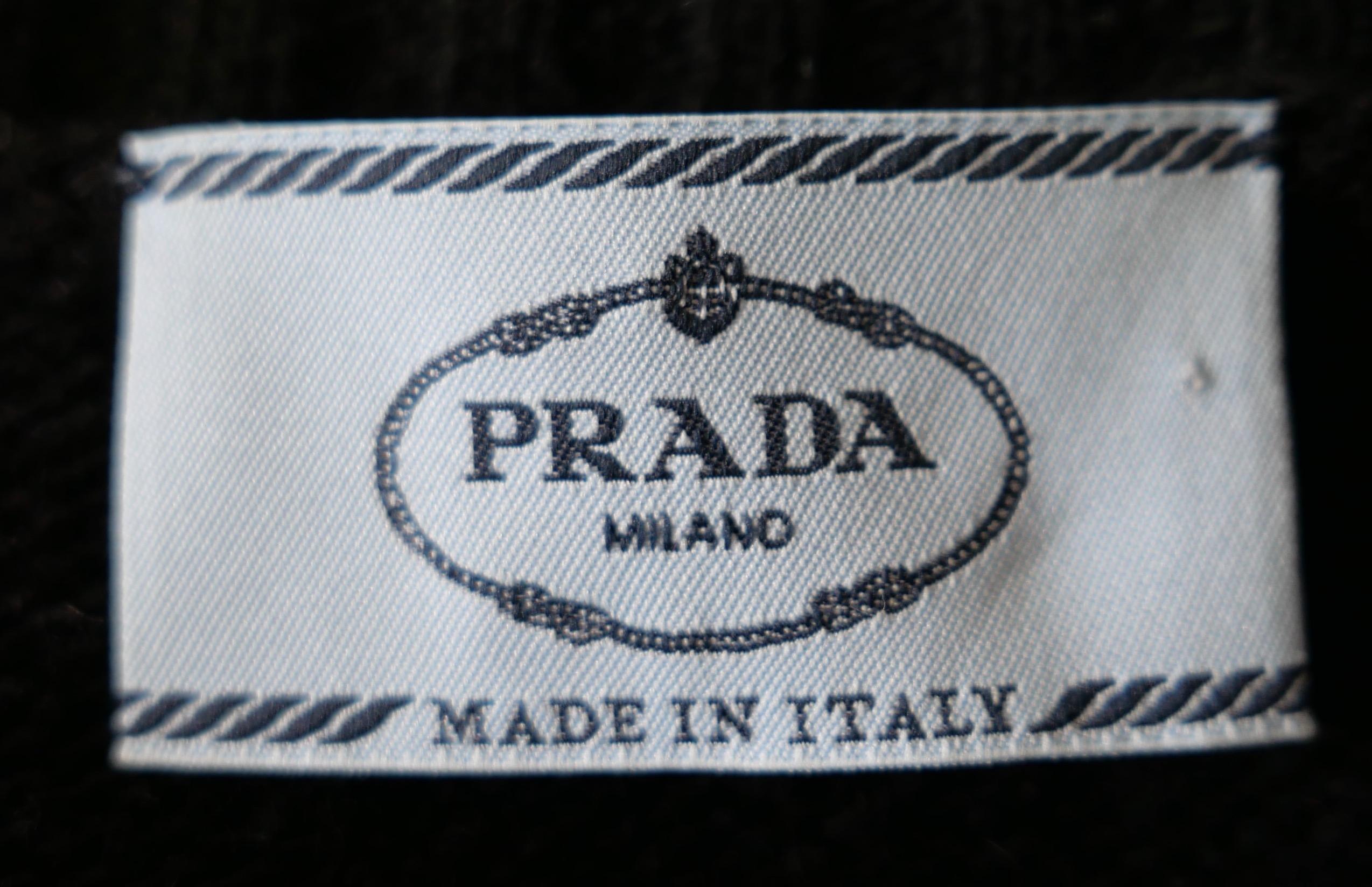 Prada Resort 2020 - Pull en laine et cachemire Intarsia à fleurs en vente 1