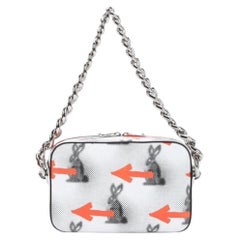 Prada Resort 2106 Bunny Arrow Print Chain Handle Bag