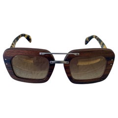 Prada Retro Wood Sunglasses