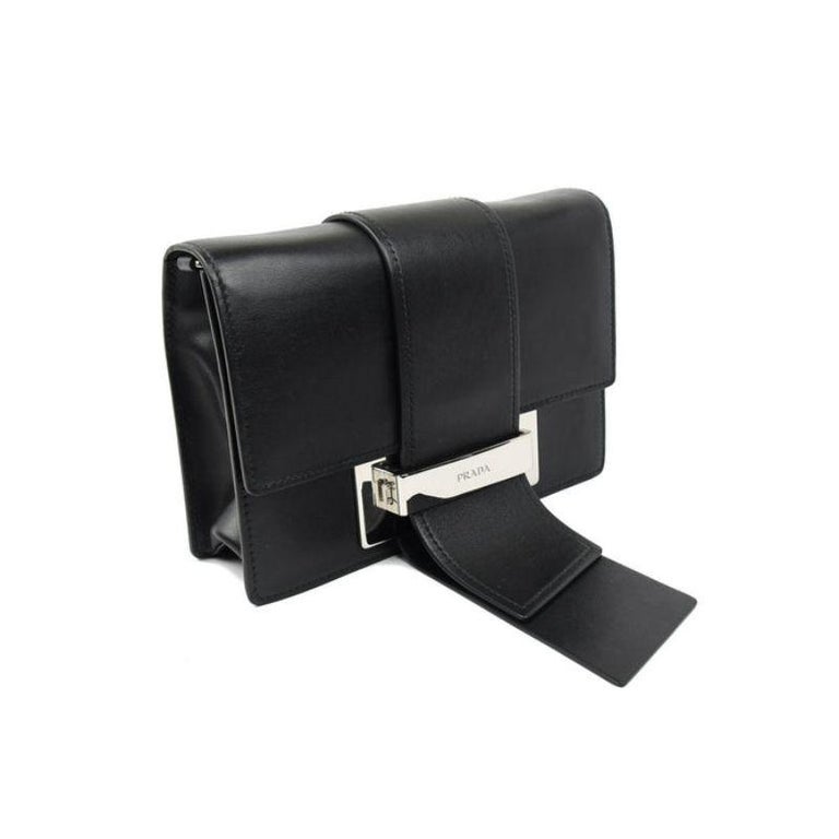 Prada Ribbon Bag/ Black For Sale at 1stDibs