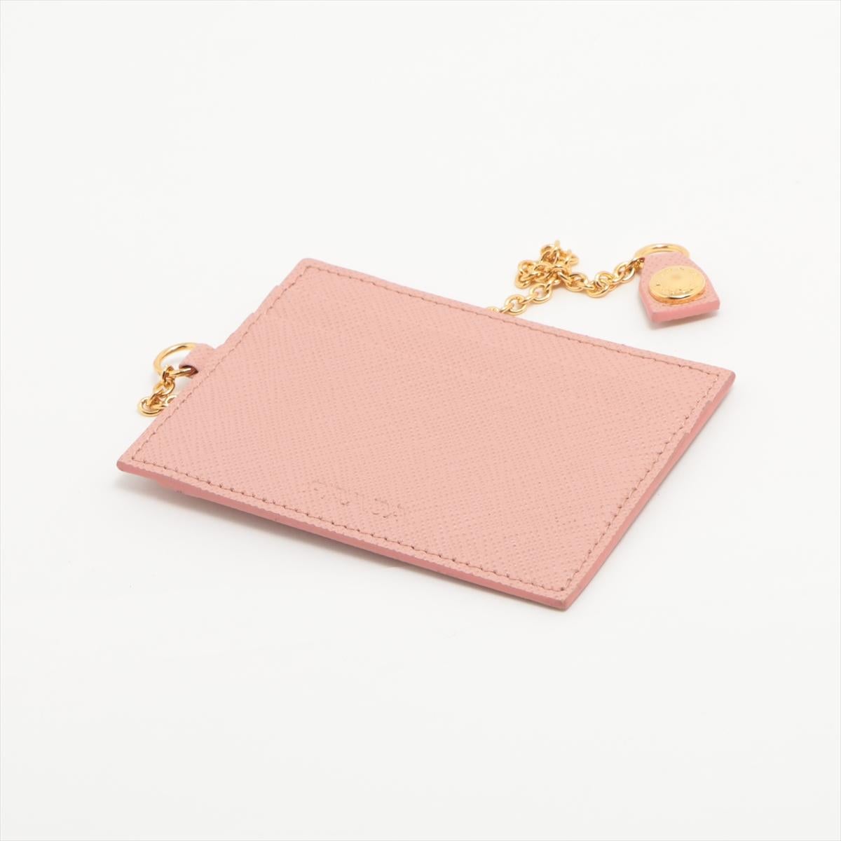 Prada Ribbon Saffiano Leather Wallet Pink For Sale 8