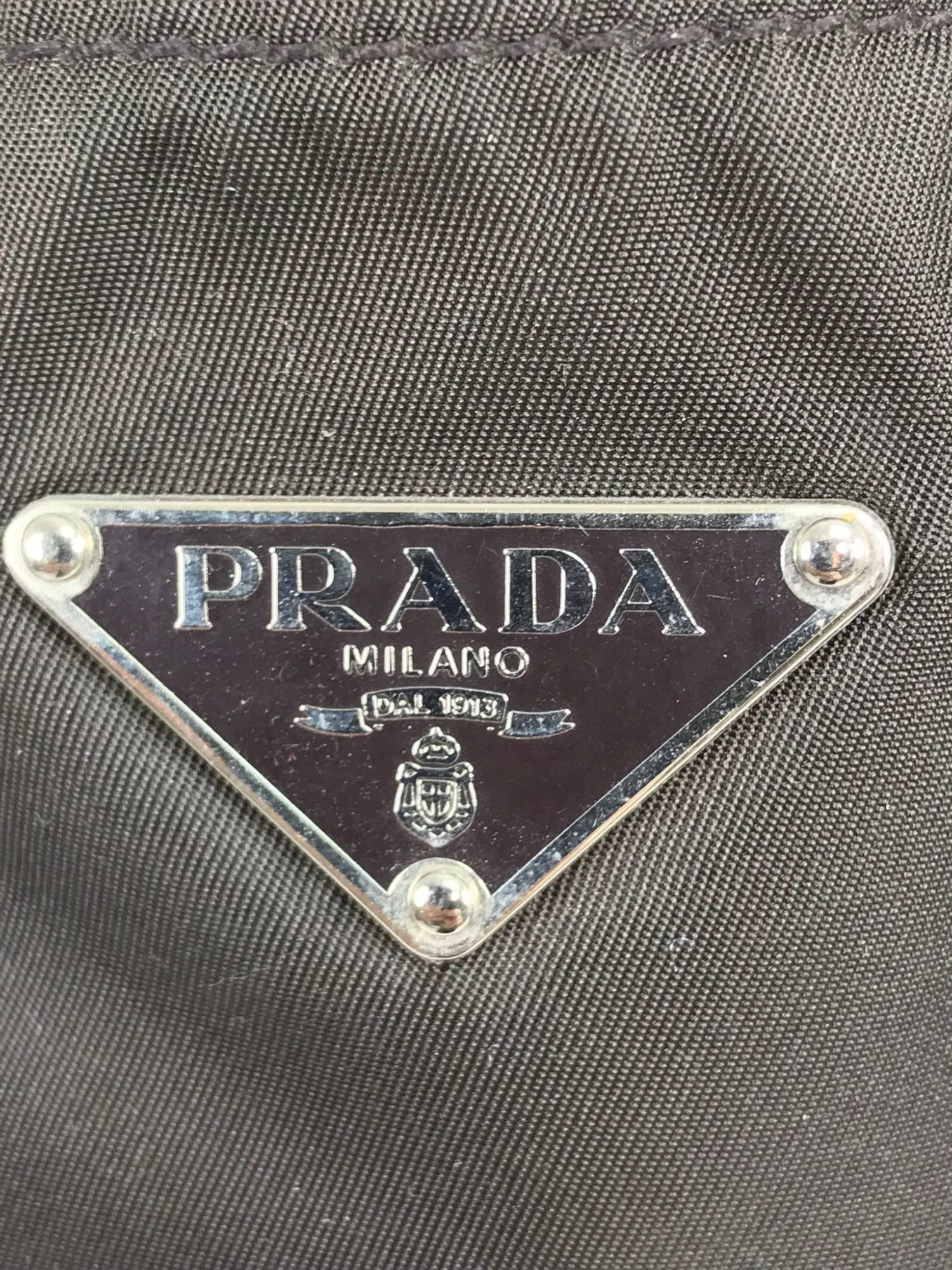 prada nylon applique