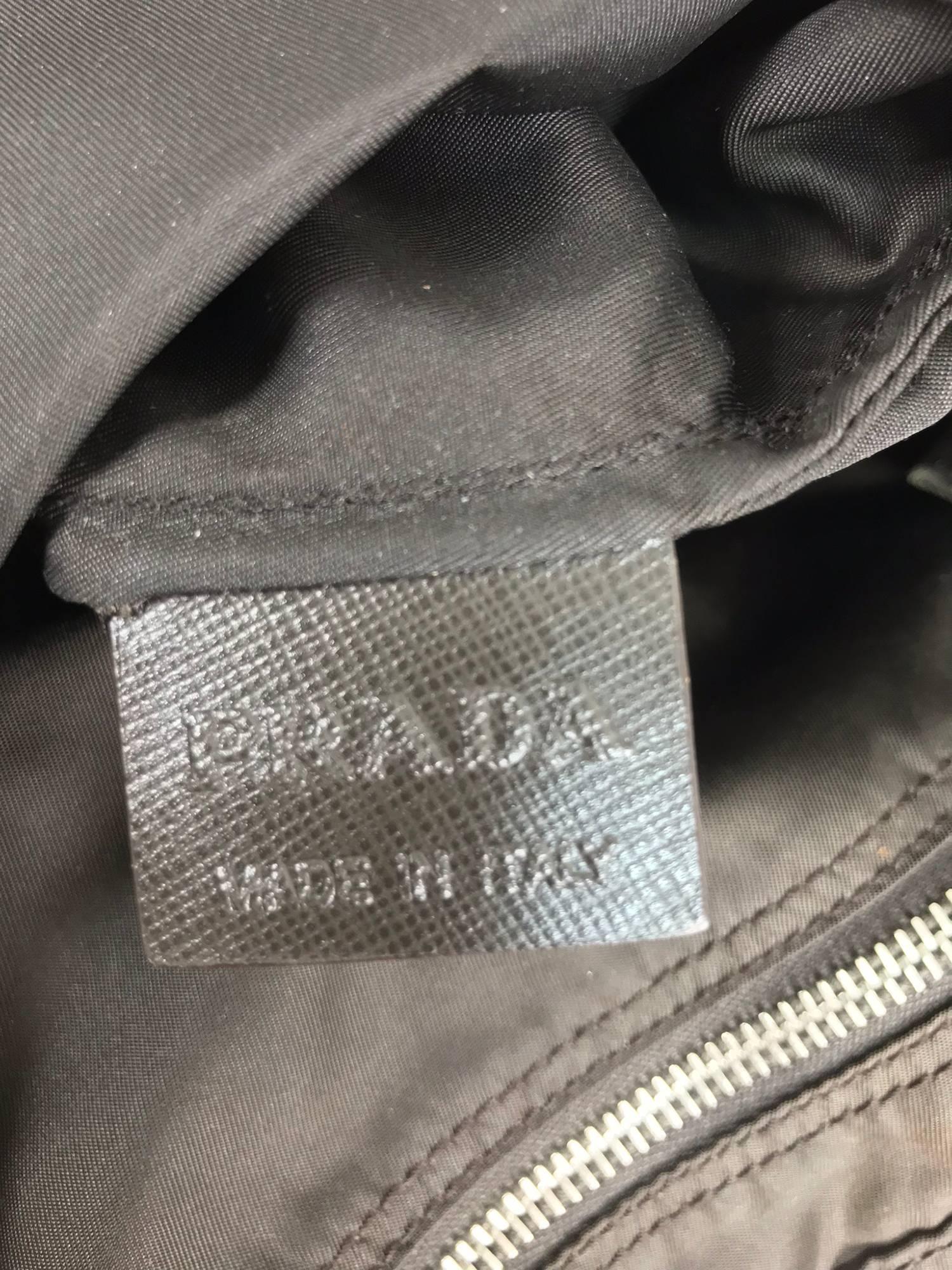 Women's or Men's Prada robot applique nylon tote bag