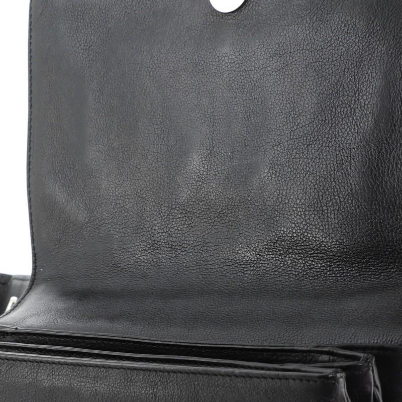 Women's or Men's Prada Robot Flap Shoulder Bag Mixed Media Leather Small