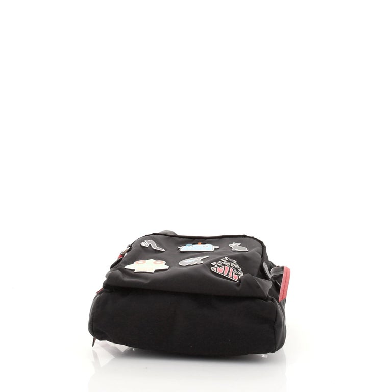 Prada Robot Fluo Sling Backpack Embellished Tessuto at  display picture 1