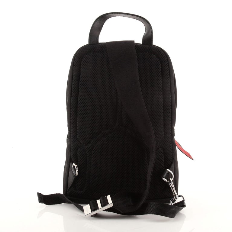 Prada Robot Fluo Sling Backpack Embellished Tessuto at  display picture 3