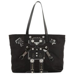 Prada Robot Zip Tote Tessuto Medium