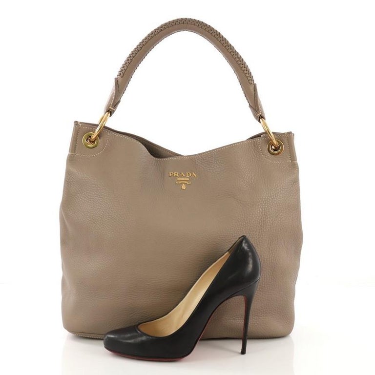 vitello daino hobo prada