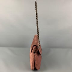 PRADA Rose Suede Shoulder Bag Handbag